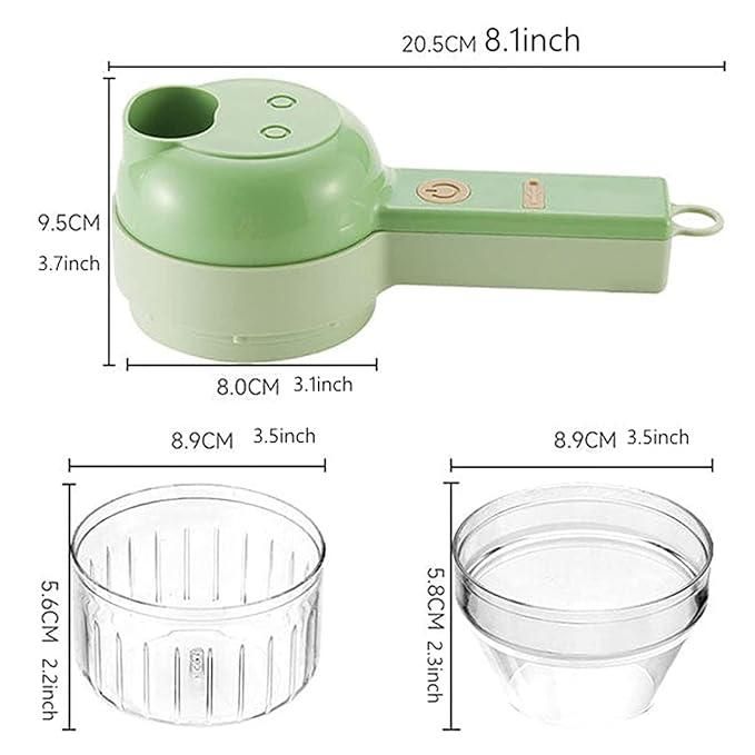4 in 1 Electric Vegetable Cutter - Wireless Food Chopper