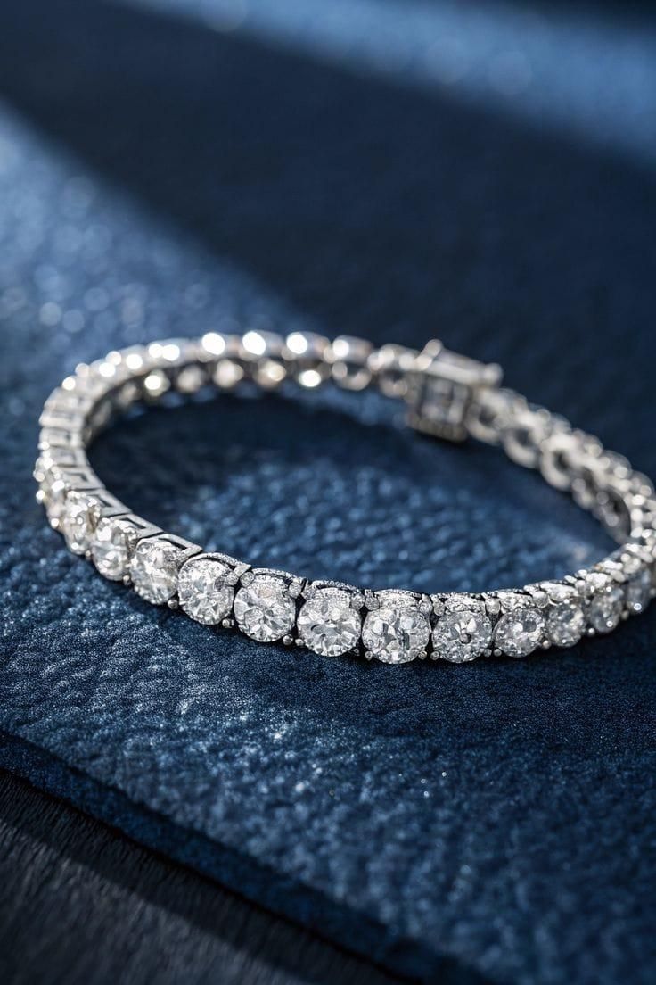 Diamond Tennis Bracelet - Elegant Fashion Jewelry