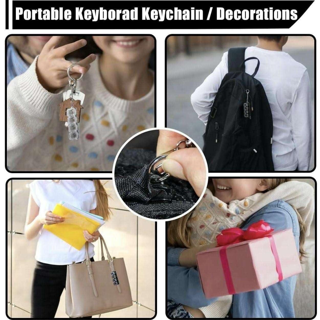 Keyboard Fidget Keychain - Stress Relief Toy