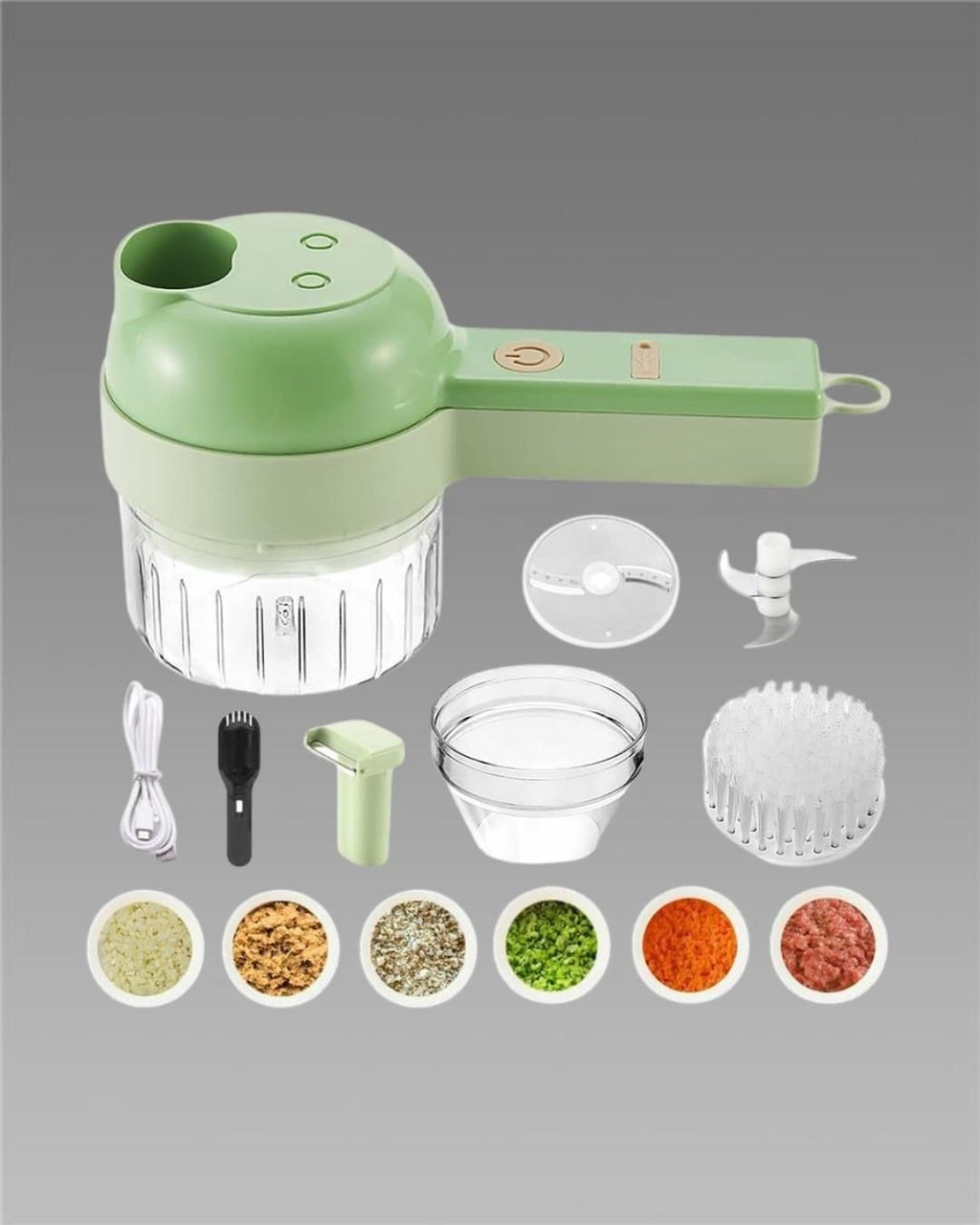 4 in 1 Electric Vegetable Cutter - Wireless Food Chopper