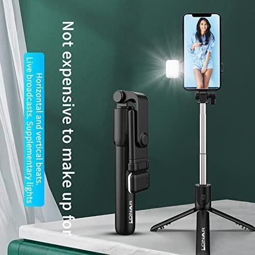 3-in-1 Selfie Stick Tripod with Bluetooth Remote - Extendable